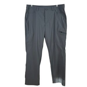 Eddie Bauer Women's Hiking Pants Gray Size 12 Nylon Performance Fabric Gorpcore